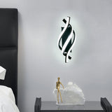 Modern Spiral LED Wall Sconce Minimalist Three Color Dimming Bedside Light Fixture