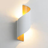Modern Spiral LED Waterproof Outdoor Wall Light Up and Down Luminous Exterior Sconce for Aisle