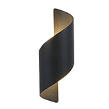 Modern Spiral LED Waterproof Outdoor Wall Light Up and Down Luminous Exterior Sconce for Aisle