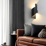 Modern Spiral LED Waterproof Outdoor Wall Light Up and Down Luminous Exterior Sconce for Aisle