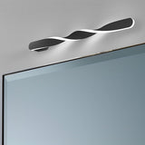 Modern Spiral Strip LED Wall Sconce 29W Minimalist Long Linear Light Fixture for Living Room