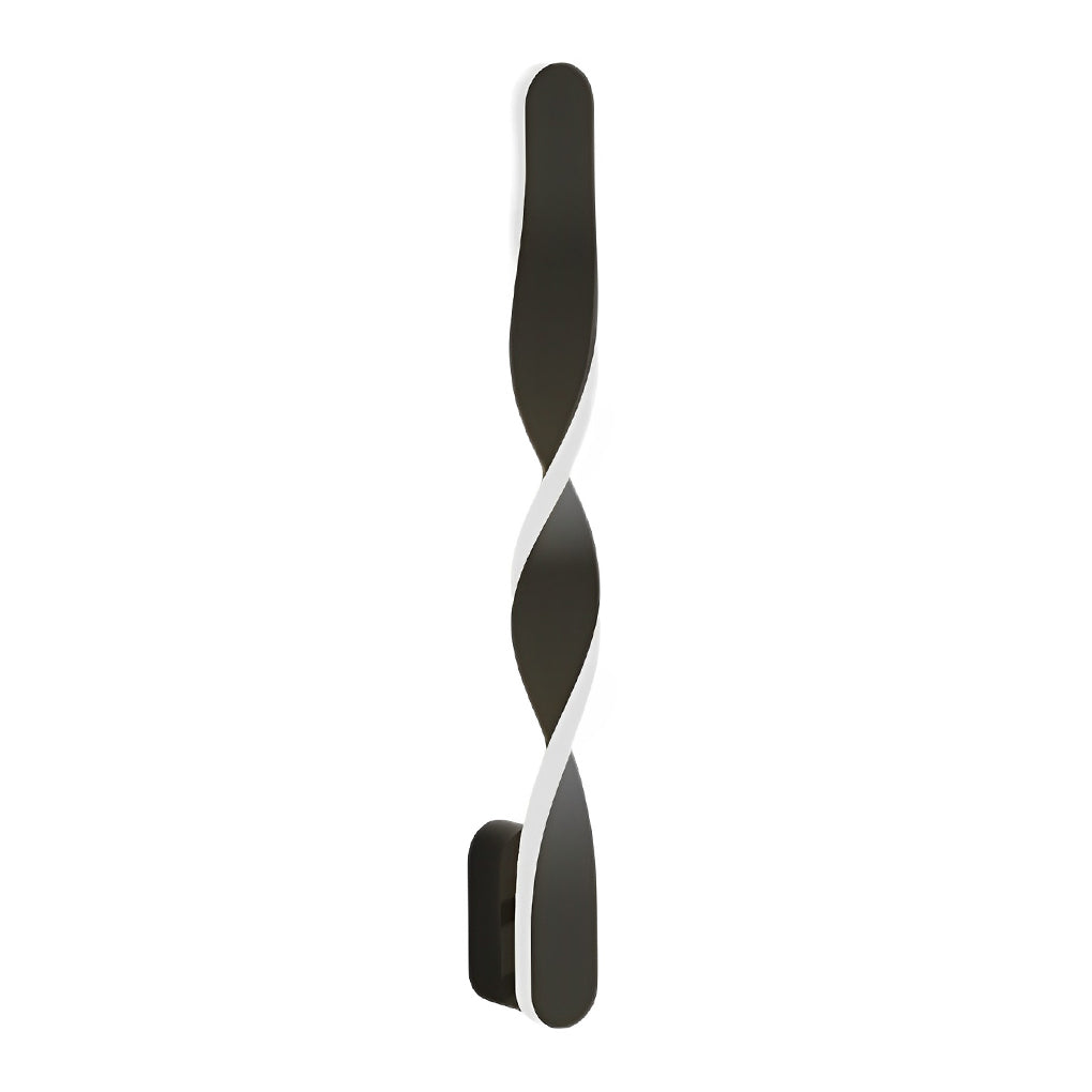 Modern Spiral Strip LED Wall Sconce 29W Minimalist Long Linear Light Fixture for Living Room