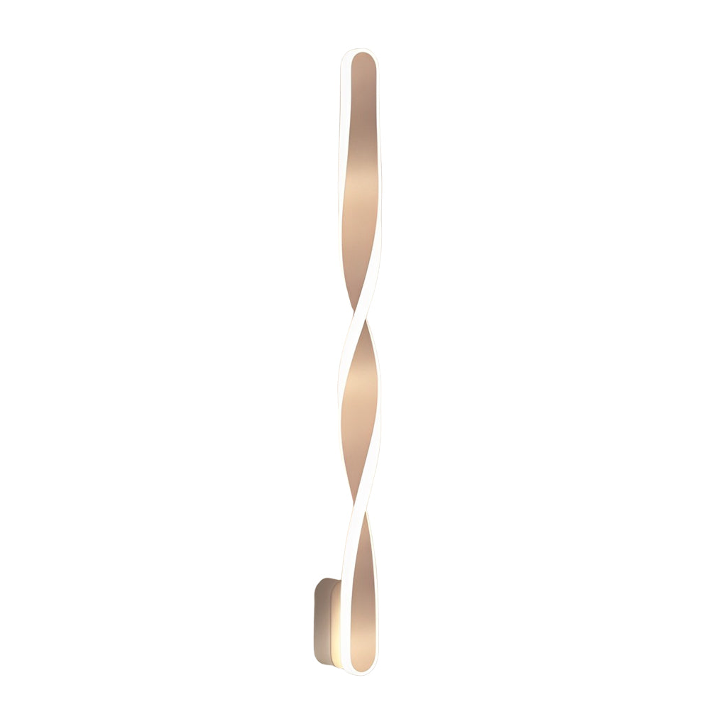Modern Spiral Strip LED Wall Sconce 29W Minimalist Long Linear Light Fixture for Living Room