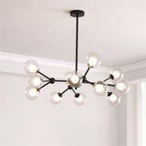 Modern Sputnik Bubble Chandelier 12 Light Glass Pendant Ceiling Fixture