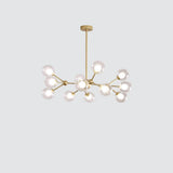 Modern Sputnik Bubble Chandelier 12 Light Glass Pendant Ceiling Fixture