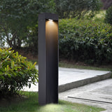 Modern Square Black 5W LED Outdoor Path Light Waterproof Landscape Garden Bollard