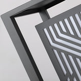 Modern Square Gray Waterproof LED Outdoor Post Light for Path and Courtyard Lighting