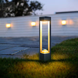 Modern Square Hollow Aluminum Solar Outdoor Garden Pathway Lights Waterproof LED Landscape Lighting