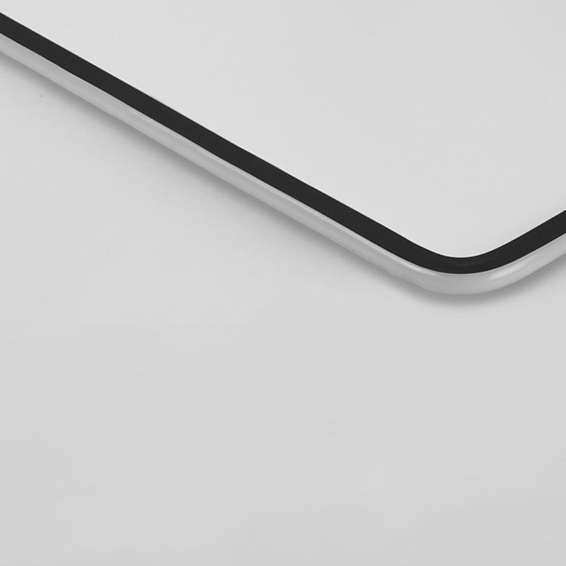 Modern Square Industrial Flush Mount LED Ceiling Light with Dual Spotlights