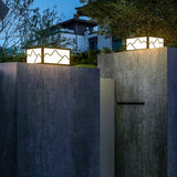 Modern Square Landscape Pillar Light Waterproof LED Outdoor Garden Lawn Lamp