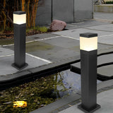 Modern Square LED Landscape Light IP65 Waterproof Black Garden Pathway Lawn Lamp