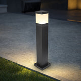 Modern Square LED Landscape Light IP65 Waterproof Black Garden Pathway Lawn Lamp