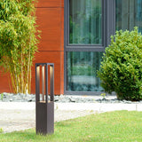 Modern Square LED Landscape Post Light for Villa Garden and Pathway Illumination