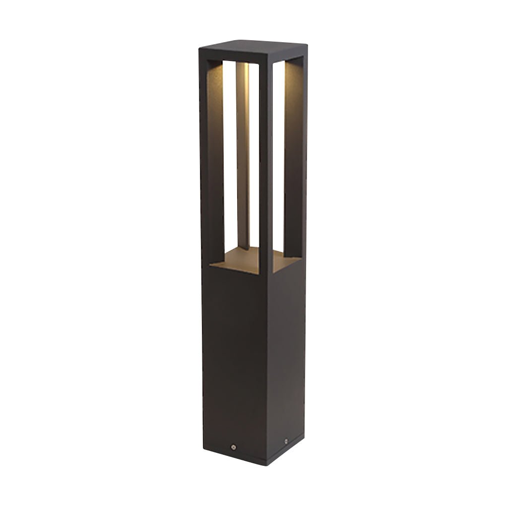 Modern Square LED Landscape Post Light for Villa Garden and Pathway Illumination