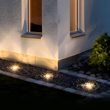 Modern Square LED Outdoor In Ground Well Light with Light Sensor for Steps and Decks