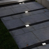 Modern Square LED Outdoor In Ground Well Light with Light Sensor for Steps and Decks