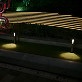 Modern Square LED Outdoor Pathway Light 24 Inch 7W Black Waterproof Garden Lawn Landscape Lamp