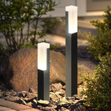 Modern Square LED Outdoor Pathway Light Waterproof Aluminum Landscape Post Lamp