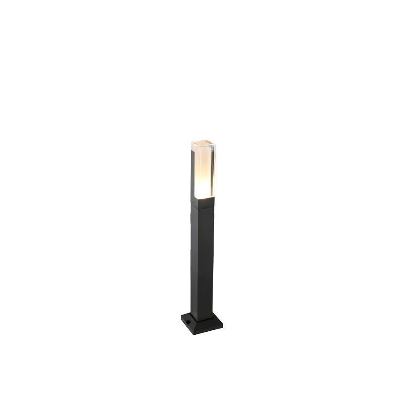 Modern Square LED Outdoor Pathway Light Waterproof Aluminum Landscape Post Lamp