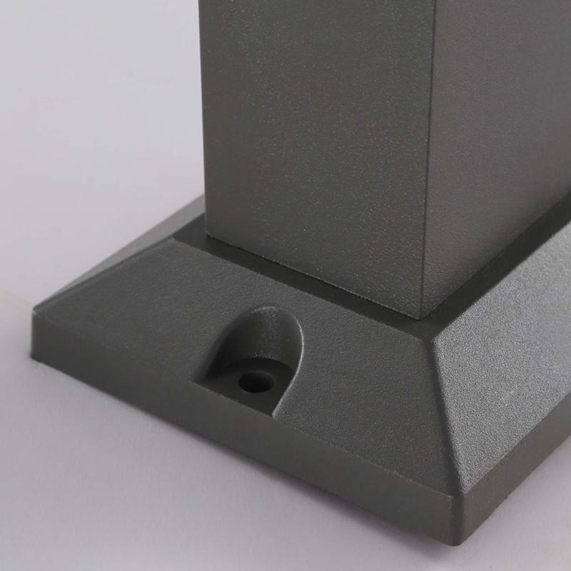 Modern Square LED Outdoor Pathway Light Waterproof Aluminum Landscape Post Lamp