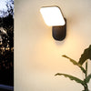 Modern Square LED Outdoor Wall Sconce 12W Waterproof Exterior Porch Lighting