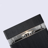 Modern Square LED Up and Down Outdoor Wall Sconce Waterproof Aluminum Porch Light Black