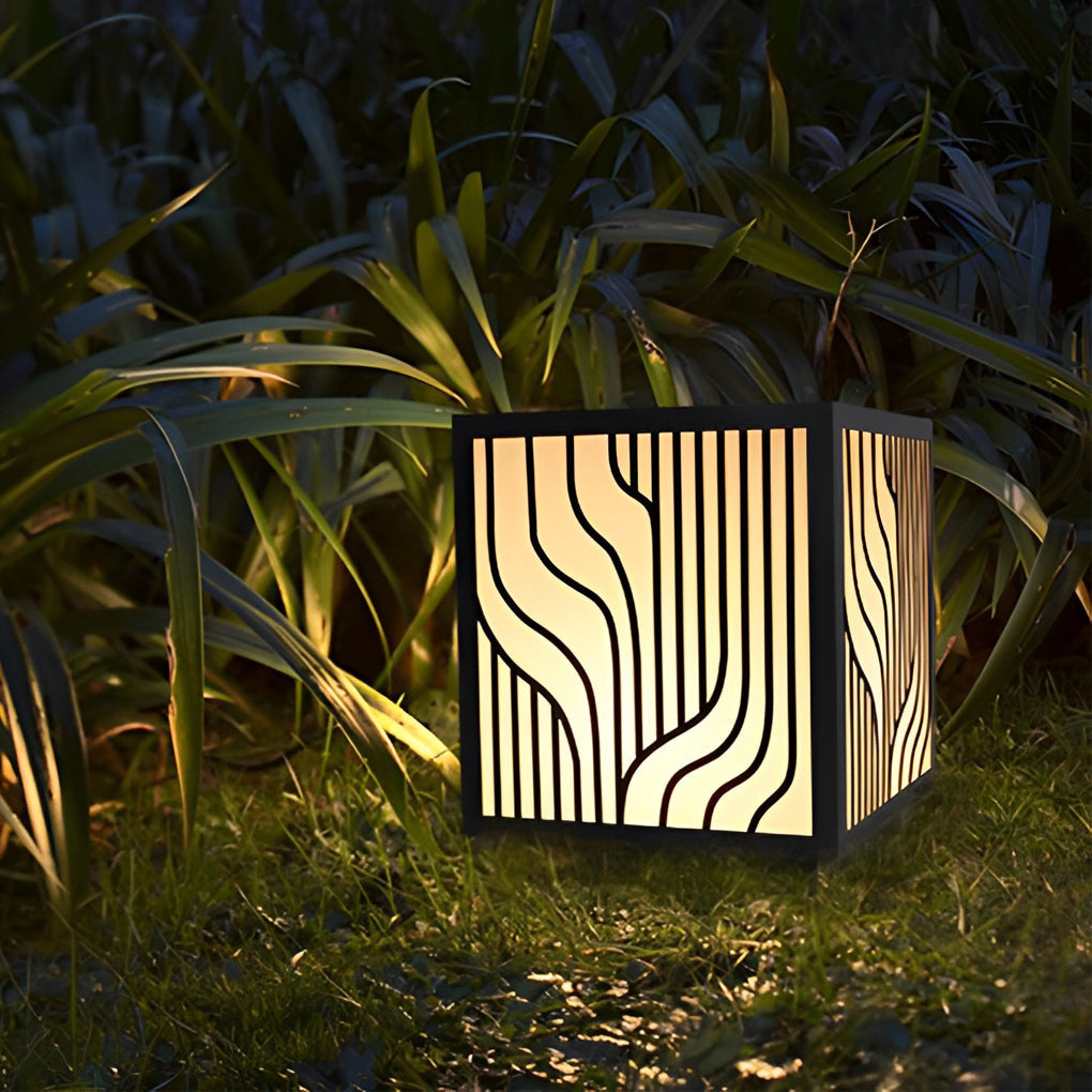 Modern Square LED Waterproof Outdoor Pillar Light for Garden Fence and Deck Post