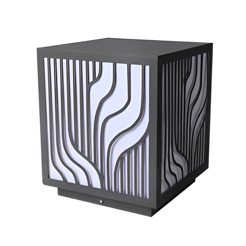 Modern Square LED Waterproof Outdoor Pillar Light for Garden Fence and Deck Post