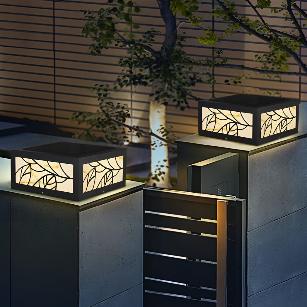 Modern Square Outdoor Waterproof LED Pillar Light for Deck Fence and Garden Posts