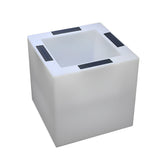 Modern Square Solar LED Flower Pot Light Waterproof Outdoor Garden Decorative Planter