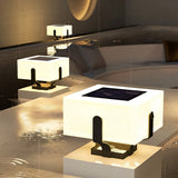 Modern Square Solar Powered LED Post Cap Light IP65 Outdoor Landscape Fence Pillar Lamp