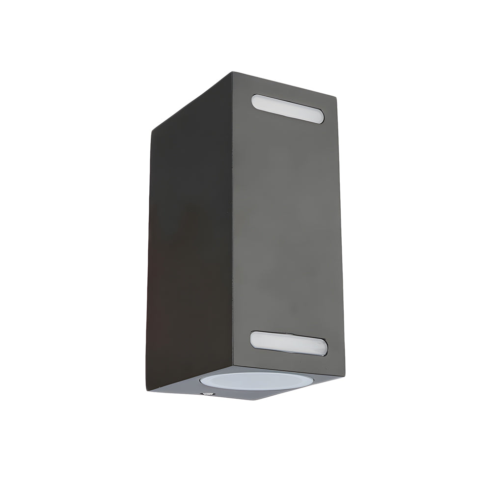 Modern Square Waterproof Exterior LED Wall Sconce Up and Down Lighting for Porch Garden and Patio