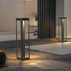 Modern Square Waterproof LED Outdoor Pathway Light for Garden Landscape in Black Finish