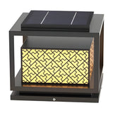 Modern Square Waterproof Outdoor Fence Post Light Stainless Steel Pillar Lantern for Garden and Yard