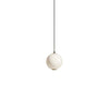Modern Stacked Double Globe Glass Pendant Light with Gold Finish and Integrated LED