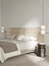 Modern Stacked Double Globe Glass Pendant Light with Gold Finish and Integrated LED