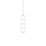 Modern Stacked Double Globe Glass Pendant Light with Gold Finish and Integrated LED