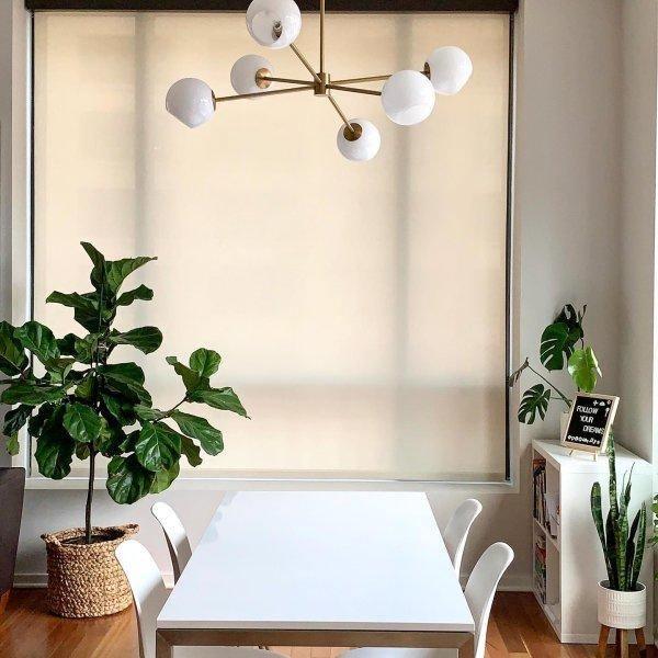 Modern Staggered Glass Orb Chandelier 6 Light Globe Candelabrum Ceiling Light