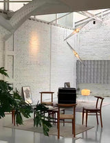 Modern Stainless Steel Fragment Pendant Lamp with Wavy Acrylic Cone Shade for Contemporary Interiors