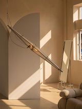 Modern Stainless Steel Fragment Pendant Lamp with Wavy Acrylic Cone Shade for Contemporary Interiors