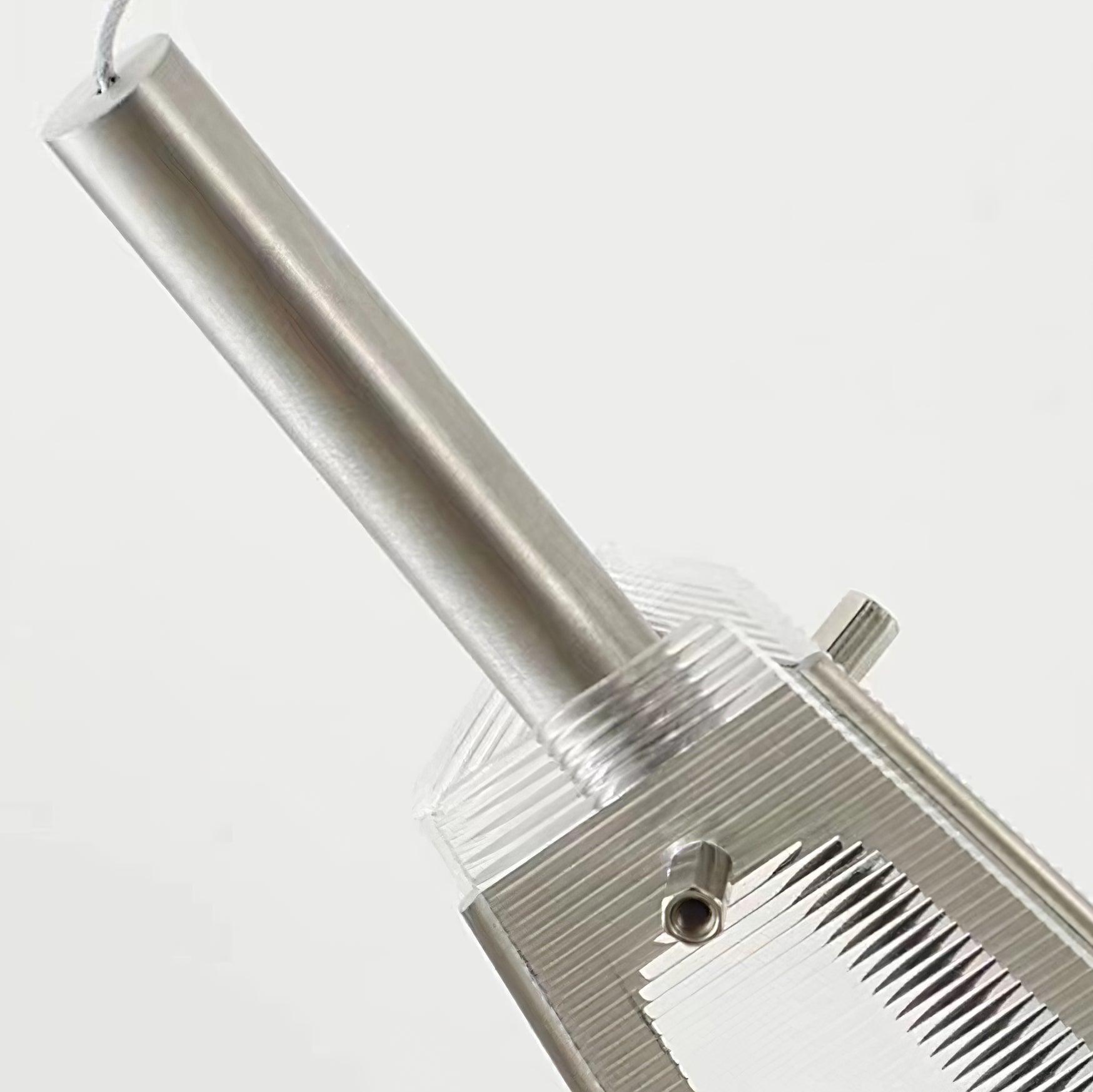 Modern Stainless Steel Fragment Pendant Lamp with Wavy Acrylic Cone Shade for Contemporary Interiors