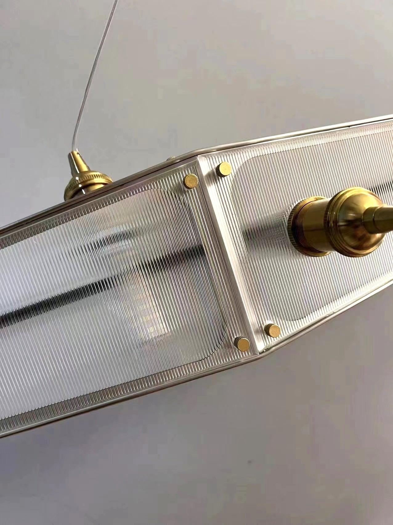 Modern Stainless Steel Fragment Pendant Lamp with Wavy Acrylic Cone Shade for Contemporary Interiors
