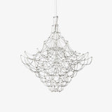 Modern Stainless Steel LED Electrolier Chandelier with Chrome Finish