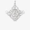Modern Stainless Steel LED Electrolier Chandelier with Chrome Finish