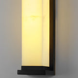 Modern Stainless Steel LED Outdoor Wall Light Waterproof Exterior Sconce in Black Finish