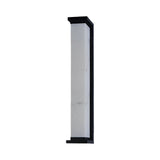 Modern Stainless Steel LED Outdoor Wall Light Waterproof Exterior Sconce in Black Finish