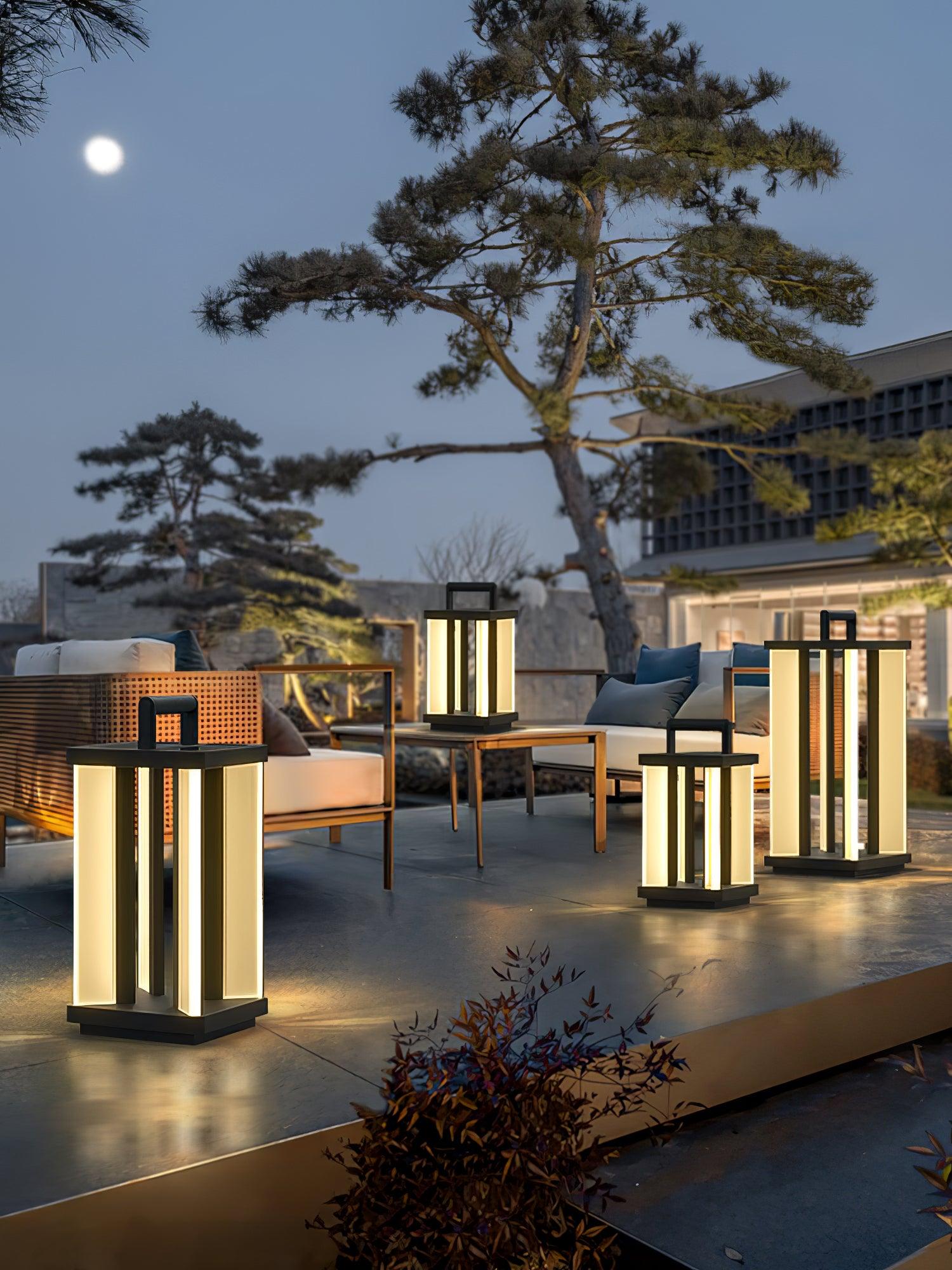 Modern Stainless Steel LED Solar Path Light for Exterior Garden and Walkways