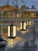 Modern Stainless Steel LED Solar Path Light for Exterior Garden and Walkways