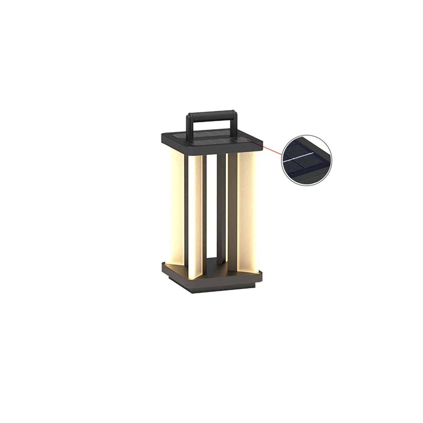 Modern Stainless Steel LED Solar Path Light for Exterior Garden and Walkways