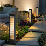Modern Stainless Steel Outdoor LED Path Lights Waterproof Post Lanterns for Garden and Patio